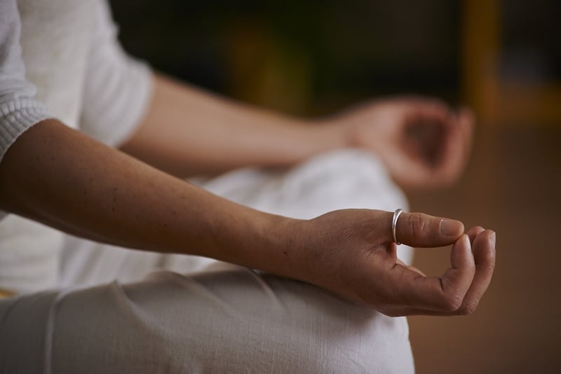 Yoga Sunrise Meditation Pose